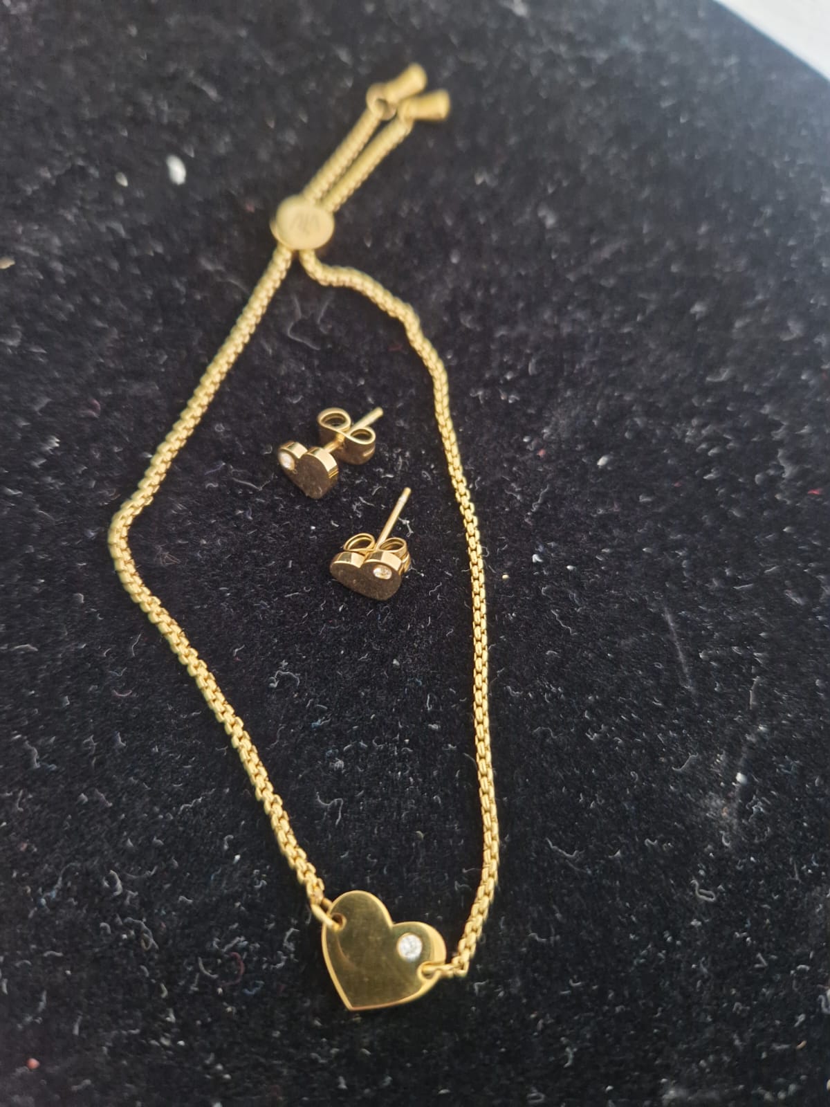 Heart Bracelet & Earrings