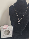 Clover Silver Necklace & Earrings