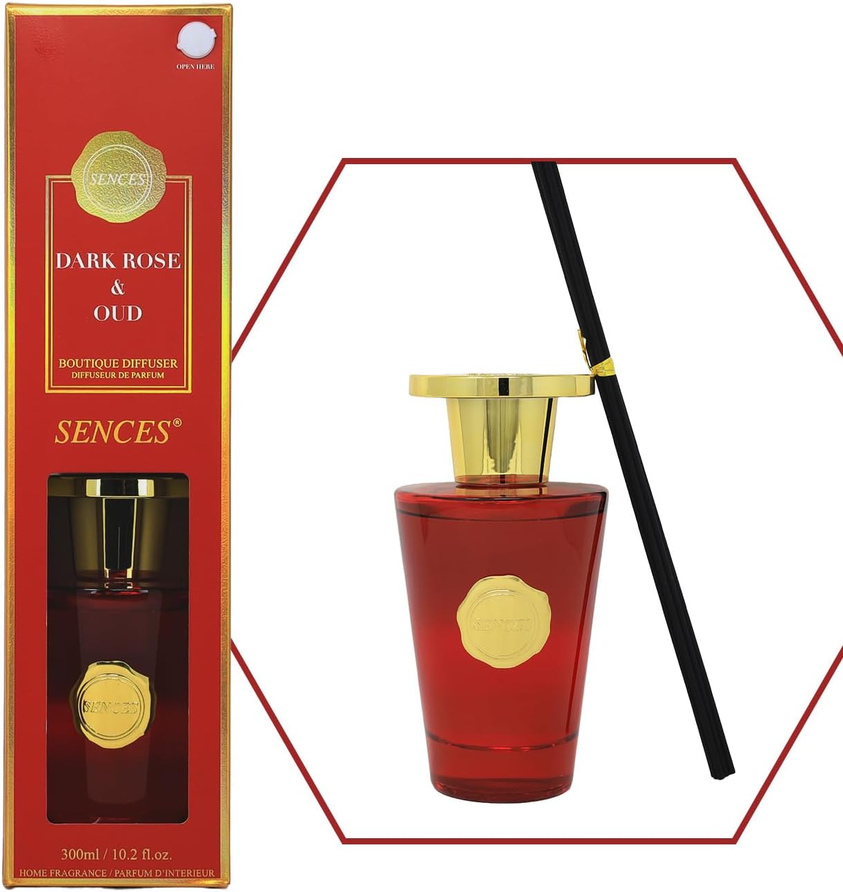 Sense Diffuser Dark Rose & Oud 300ml