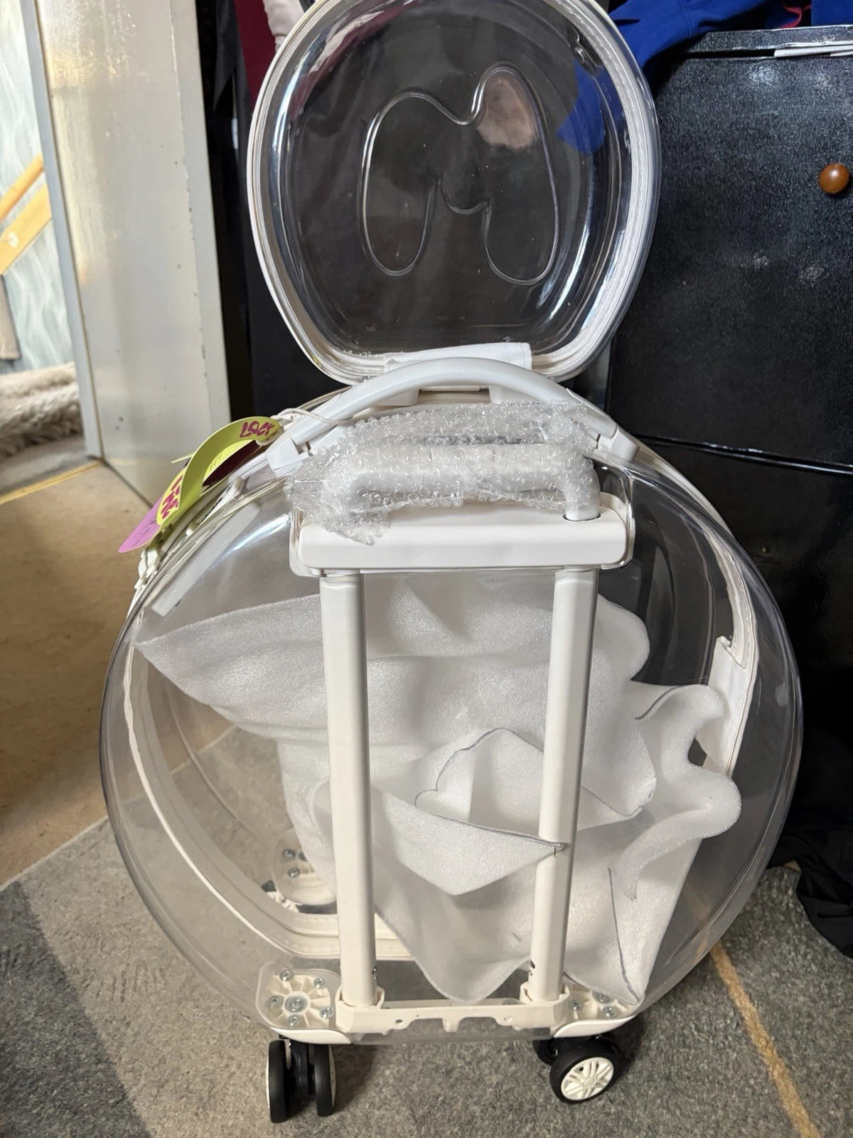 Made by Mitchell Clear Suitcase Limited Plus Vanity Case